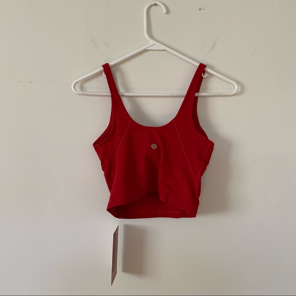 lululemon Lunar New Year Align Tank Top Dark Red Gold Size 4 New NWT - Picture 6 of 16